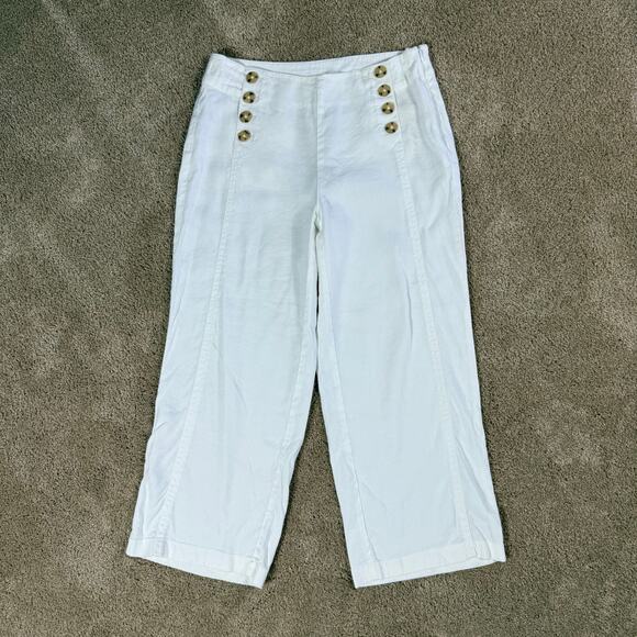 J. Jill Cropped Pants Womens 2 XS White - Picture 1 of 8